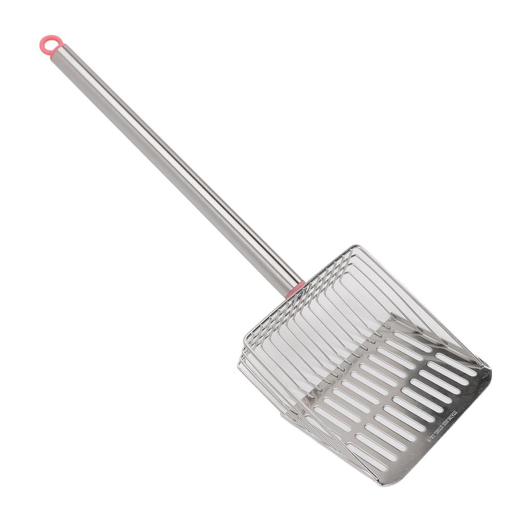 Chicken Poop Scooper   Handle Stainless Steel Non Stick Slat Litter Sifting Shovel for Chicken Pet Cat