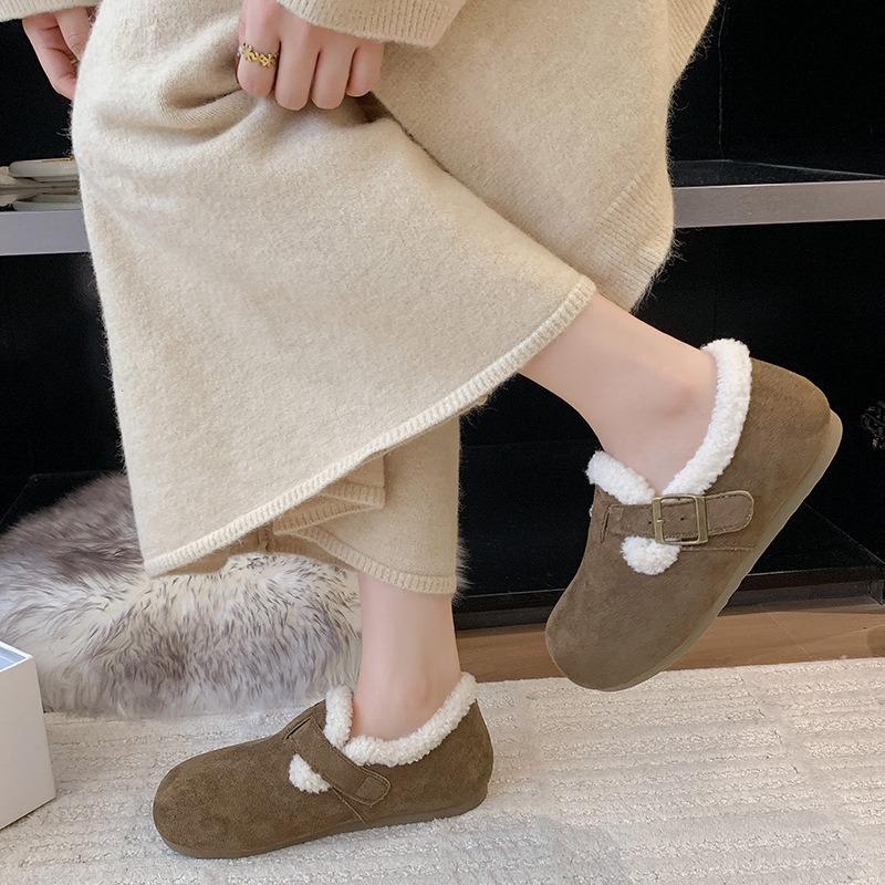 Snow boots women's new winter velvet thickened warm cotton shoes soft sole non-slip warm child