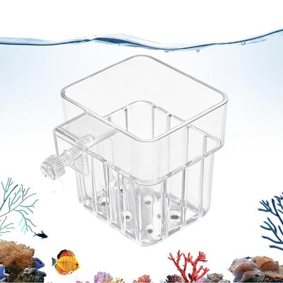 Transparent Hangable Aquarium Plant Holder Pot for Fish Tank Hydroponic System Indoor Workplace Decor Cultivation Decorations