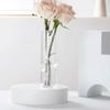 Transparent Hydroponic Striped Glass Vase Nordic Style Glass Vase Table Centerpiece Decorations Modern Living Room Ornament