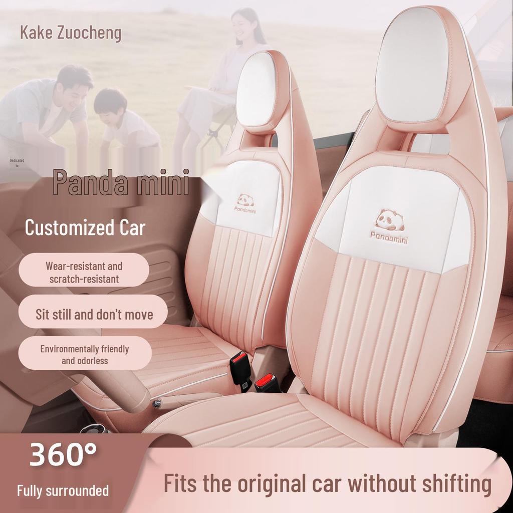All-Season Leather Car Seat Covers for Geely Panda Mini - Full Coverage