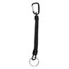Retractable Spring Elastic Rope Security Gear Tool Anti Lost Keychain Fishing LanyardBlack