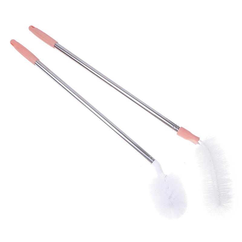 Household Bucket Washing Brush With Stainless Steel Rod Long Handle Cup Scrubber Kitchen Water Dispenser Cleaning Brush