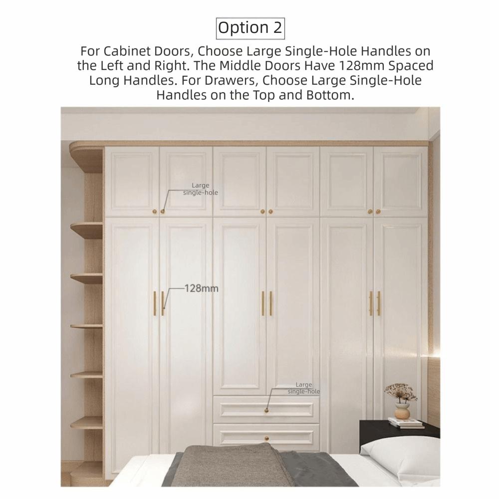 Brushed Antique Brass Cabinet Pulls Solid Brass Wardrobe Handles Furniture Handles Kitchen Use