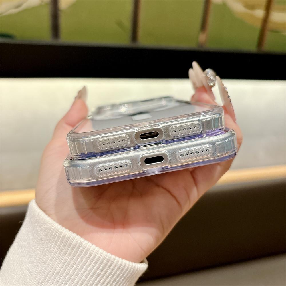 Luxury for Magsafe Magnetic Phone Case for iPhone 17 Pro Max 17 Air 16 Pro 15 14   11 Transparent Shockproof Protect Cover