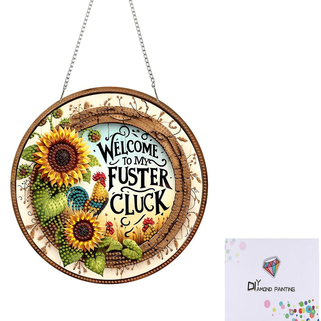 DIY 2D Flache Acryl Speziell Geformte Hängende Diamantkunst-Kits Diamantmalerei-Kits für Heimdekoration und Geschenk