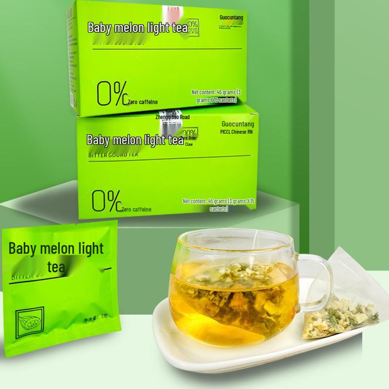 Guo Cun Tang Bitter Melon Tea - Summer Refreshment, Individually Packaged, Fresh Stock 45 packets