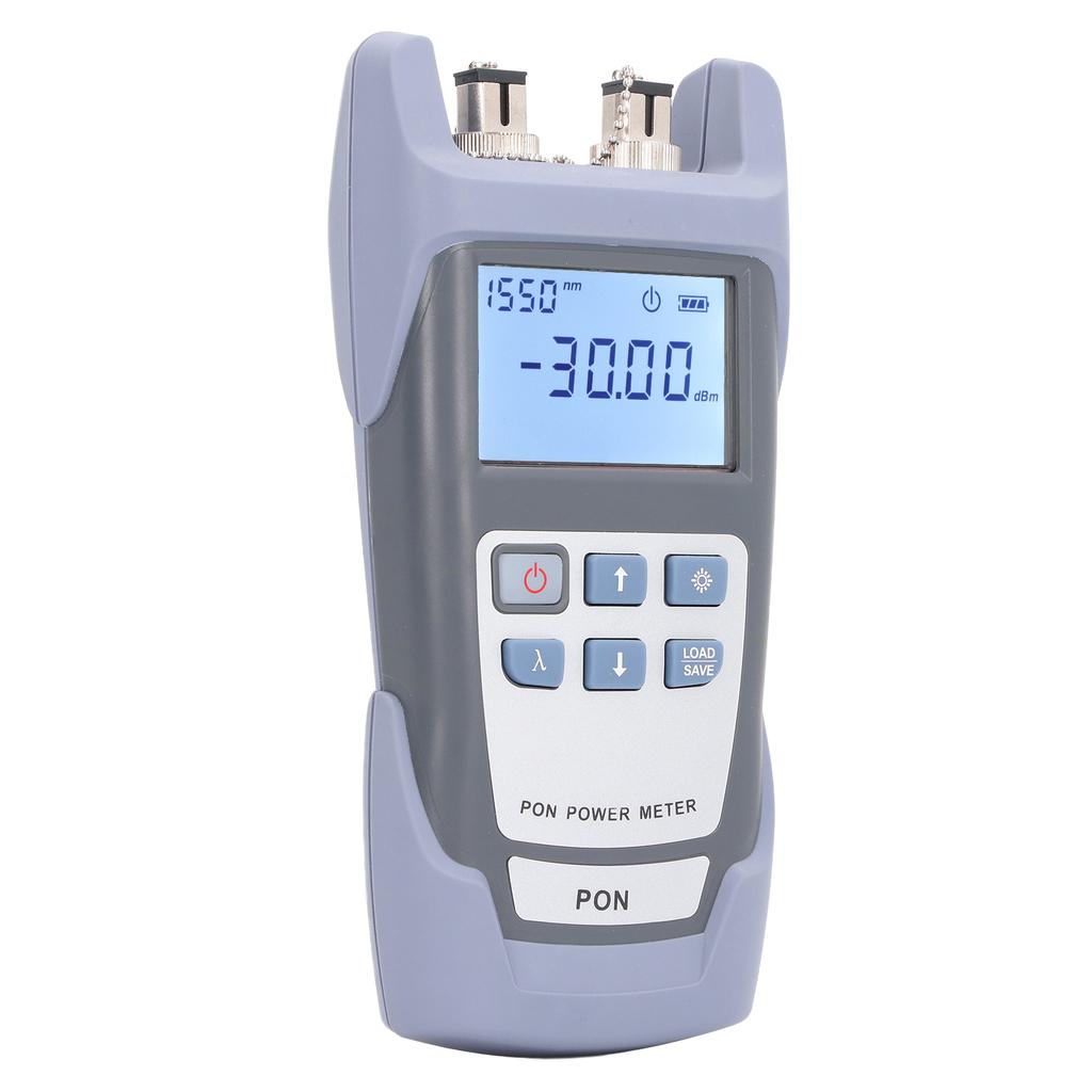 Optical Fiber Power Meter Handheld High Accuracy PON Power Meter Fiber Optic Cable Tester with LCD Display