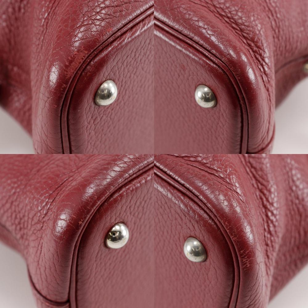 HERMES Bolide31 Handbag 2WAYShoulder Red/Silver Hardware Ardenne Women Used