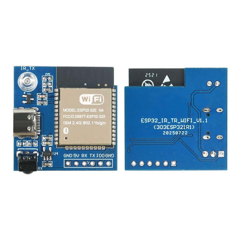 ESP32E-N4 Programmable Infrared Transmitter/Receiver NEC Command Support WiFi Pass-Through Module Wireless Remote Switch Type-C