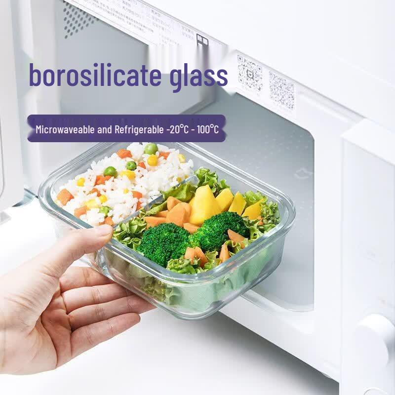 Camellia Microwave-Safe Glass Food Storage Containers