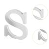 White Wood Letter, Freestanding Sturdy Desk Sign Table Centerpiece Ornament for Cabinet Fireplace Home Bookshelf Decoration