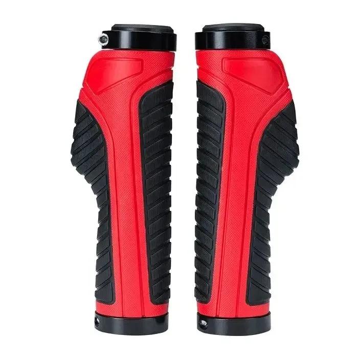 Bicycle Grips MTB Road Bike Double Lock Rubber Handlebar Grips Anti-Skid Shock-Absorbing Bike Grips Handlebar