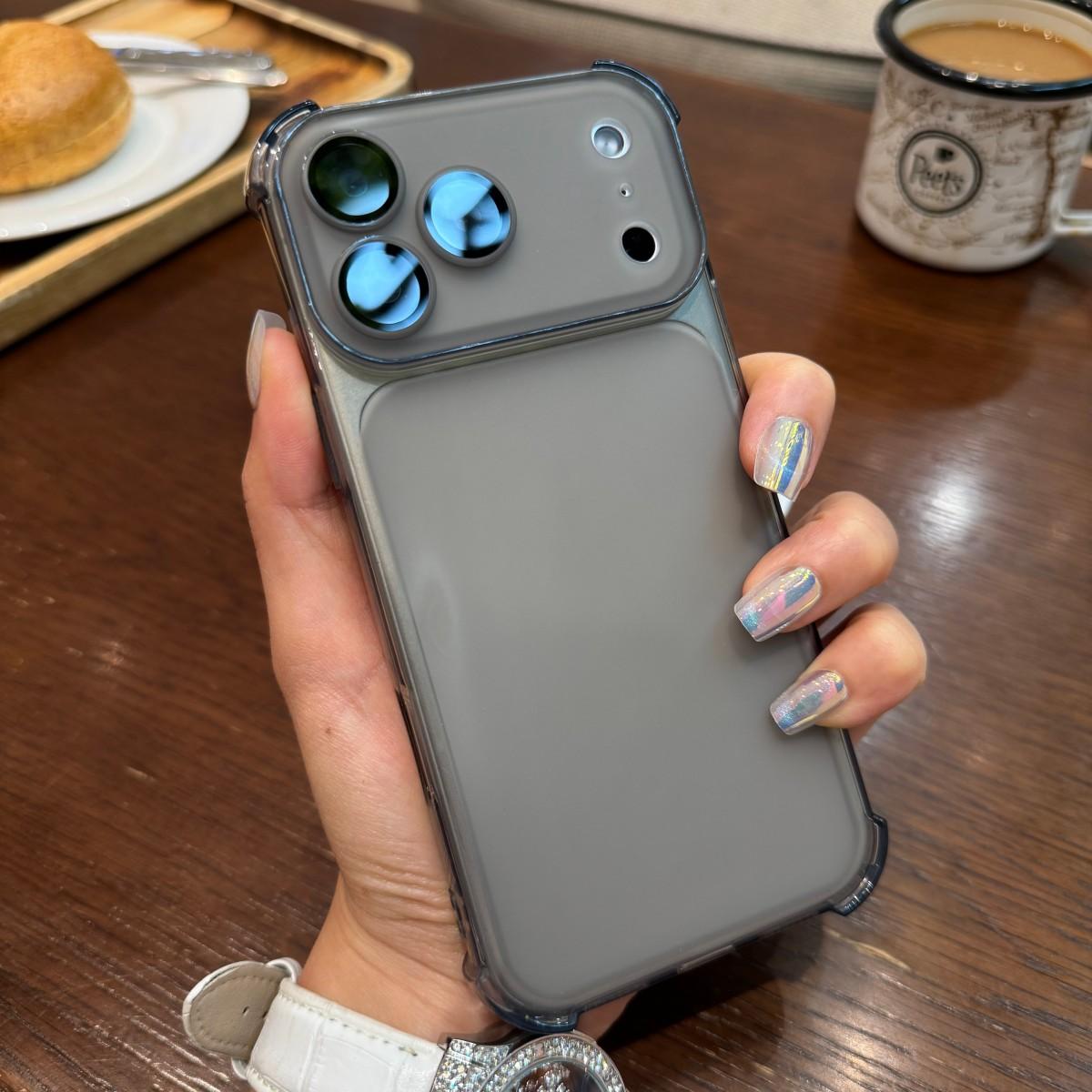 

Квадрантная воздушная подушка противоударный чехол для телефона Для iPhone 11/12/13/14/15/16/17 Pro Max чехол iP 17 чёрный