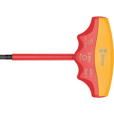 Wera 05004981001 400 i Isolierter Sechskant-Drehmoment-Schraubendreher mit importiertem Einzweck-T-Griff vom Elektriker [Offiziell Japan]