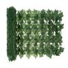 Nuova Barriera Giardino Grigliato Espandibile Schermo Privacy Siepe Foglie di Edera Artificiali Legno Recinzione Grigliato da Giardino Artificiale