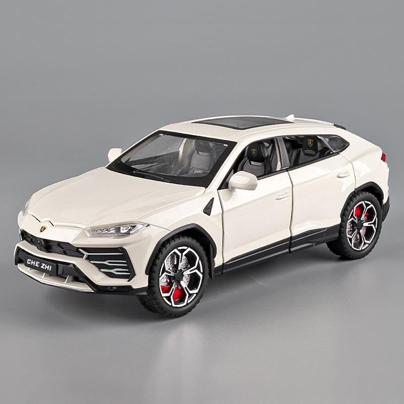 1/24 Lambos URUS Bison SUV Coupe Alloy Car Model Sound and Light Simulation Car Decoration Collection Toy Gift