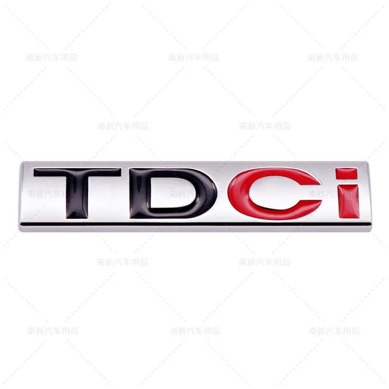 1Pc 3D Metal TDCI Logo Car Rear Trunk Emblem Tailgate Door Styling Accessory Adhesive Badge For Kuga Explorer Transit Sticker