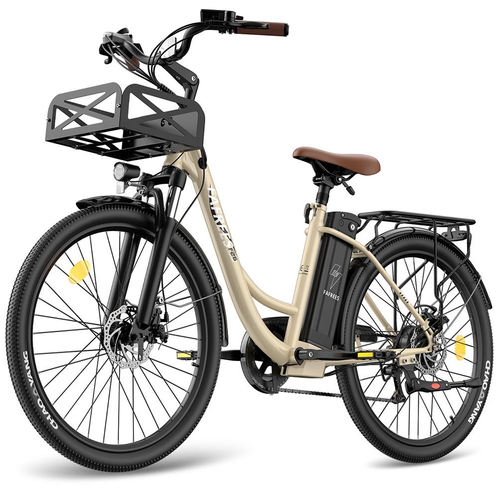 Electric Bicycle FAFREES F26 Lasting 26" 250W Motor Electric Bike Adult Top Speed 25Km/h 36V 20.3AH Range 200Km Load 150KG