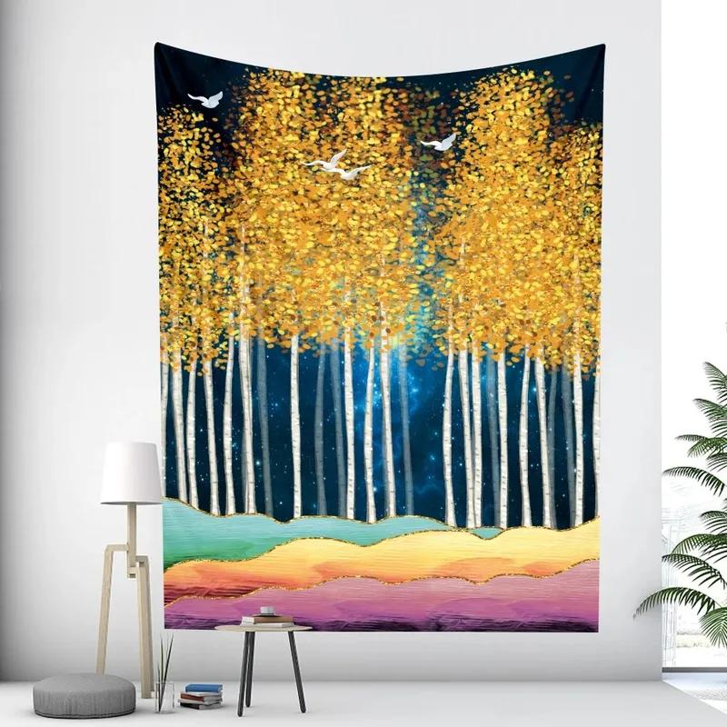 Tree of Life Psychedelic Scene Tapestry Office Living Room Decoration Home Wall Tapestry