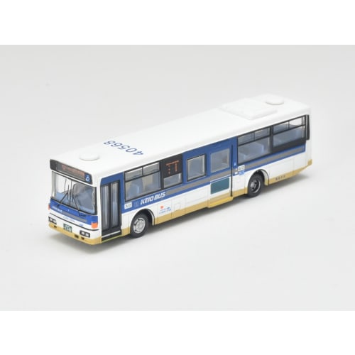The Bus Collection: Keio Bus Goodbye Nishiko 96MC Medium-Sized Long Bus in Keio Bus Colors, Set of 2, Diorama Supplies