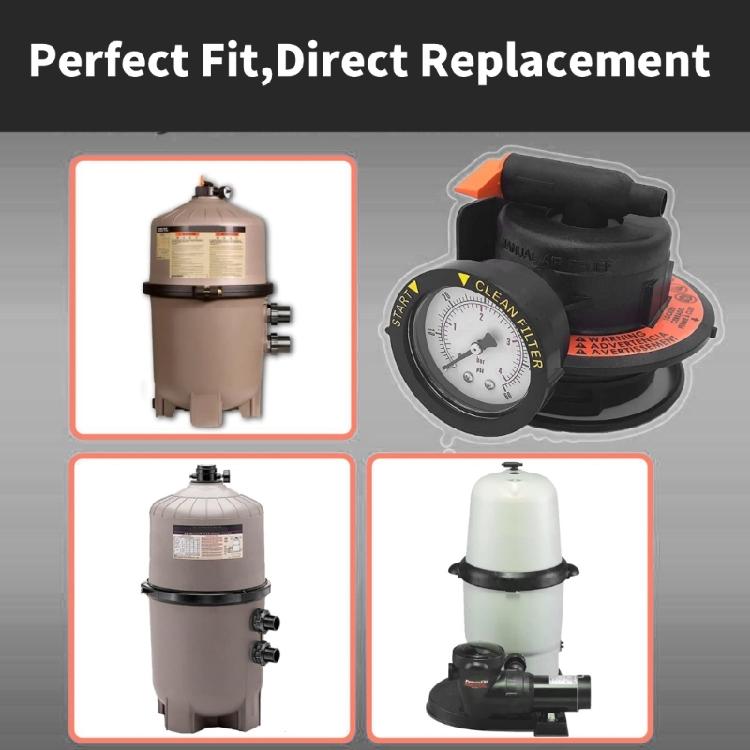 High Efficiency Manual Air Relief Valves Manual Air Relief Assembly with Pressure Gauge for Pool Filter Systems