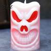 Haunted House Decoration Light Flameless Halloween Candle with LED Light Ghost Face Pumpkin Skull Design Outdoor Safe Battery Operated Indoor