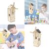 Solar Powered Windmill Diy Wooden House Kit For Kids 7-14 Years Old Customizable Educational Toy