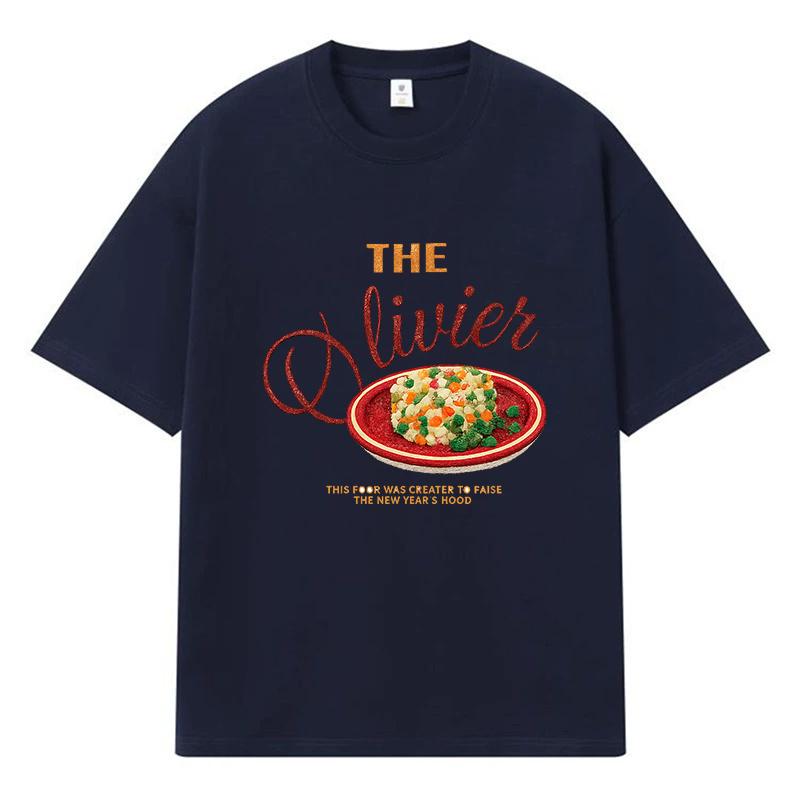 2026 The Livier Printed Graphic Y2k Harajuku Streetwear 100% Cotton T Shirt Casual Oversized Summer Men T-shirt