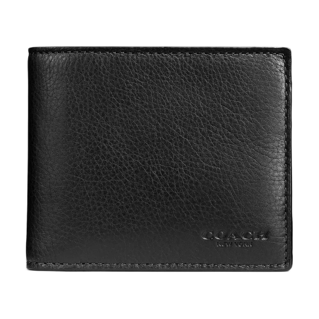 

Coach 3 In 1 Wallet Smooth Calf Leather Black CR911-BLK Basic Set (Bag+Dust Bag)