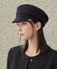 Bajal Metal Tip Wool Sailor'S Cap Black