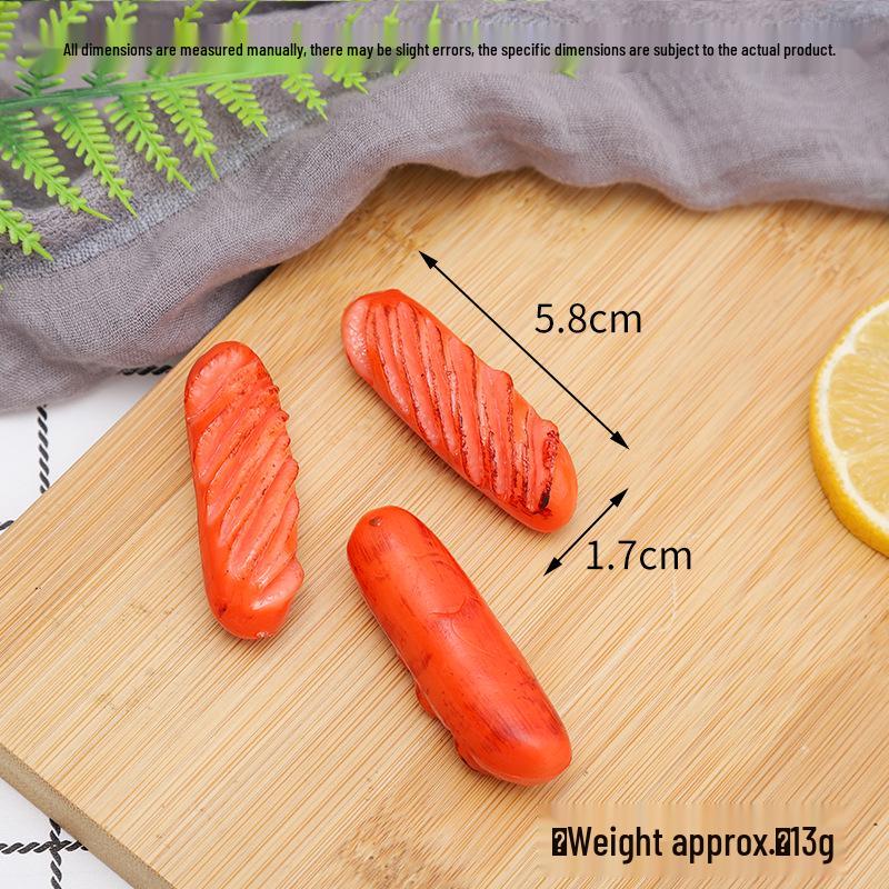 Simulation Food Keychain: Hot Dog, Cured, Ham, Taiwanese Grilled Sausage Prop