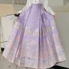 New Chinese-style red woven gold makeup horse dress, Guofeng Ming-made Hanfu women's heavy industry skirt, daily commute