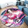 Anime One Piece Round Area Rug Carpet Rug For Living Room Bedroom Sofa Playroom Decor Nonslip Floor Mat