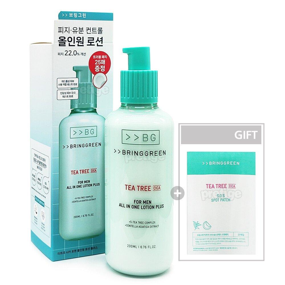 

BRINGGREEN Tea tree cica for men all-in-one lotion plus 200ml