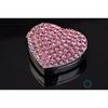 Crystal Bling Sparking Car Fragrance Heart Car Diffusser Air Freshener with Vent Clip(Pink)