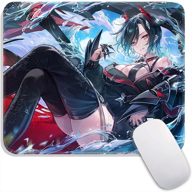 Anime Standard Mouse Pad Azur Lane Ulrich Alsace Azuma Small Gaming Mousepad Travel Mouse Mat Plymouth Non-Slip Office Mousemats
