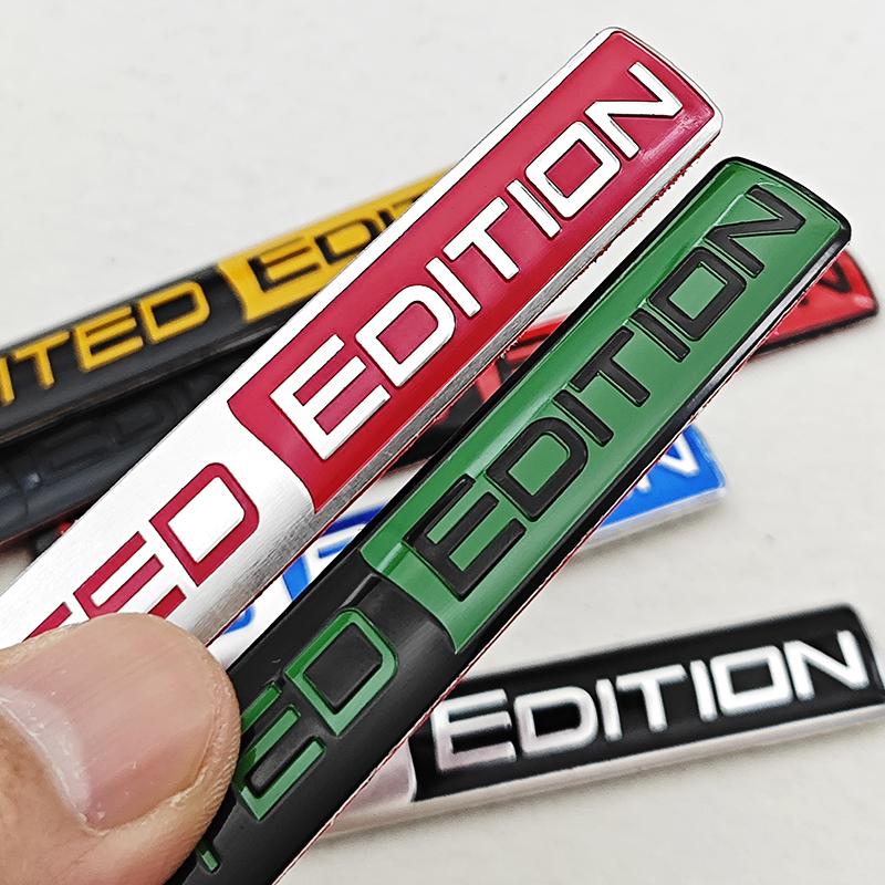 Limited Edition Emblem 3D Aluminum Badges Decal Sticker Auto Racing Sport Emblem For Rear Trunk Side Fender Car Motorcycle