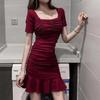 French High-end Hepburn Style Slim-fitting Dress for Women's New Spice Girls Sexy and Thin Waist Fishtail Hip Skirt