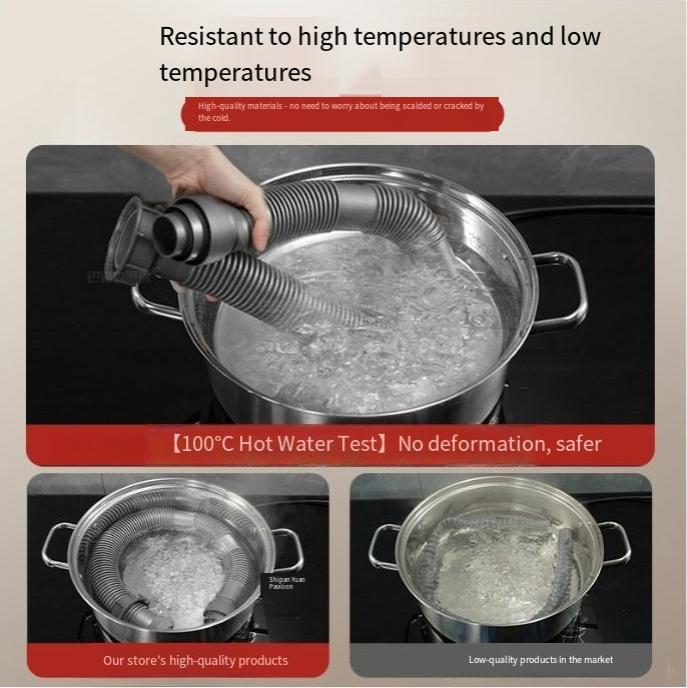 Dishwashing Bathroom Sink Drain Pipe Kitchen Accessories Anti-backflow Drain Pipe Set for Kitchen Household Sink Basin Pipe