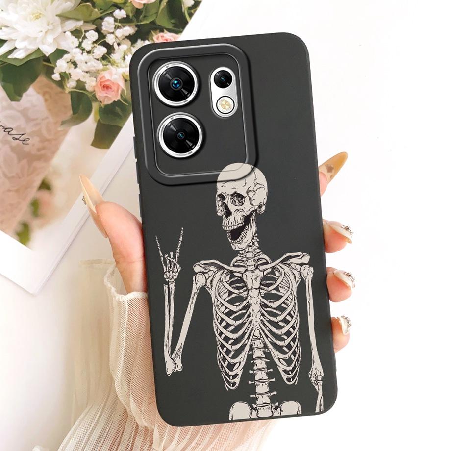 Fashion Painting Phone Case For Infinix Zero 30 4G 5G Zero X Neo X Pro Funda Soft Matte Silicone Bow Pattern Cartoon Cat Cover