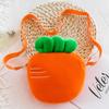 Trendy Fashion Carrot Plush Bag Simulation Carrot Fruit Plush Shoulder Bags  Girl