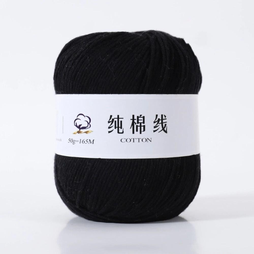 50g Nuovo Filato di Puro Cotone di Spessore Medio per Maglia Fai da Te Filato di Cotone Pettinato Amico della Pelle Filato Morbido per Maglia a Mano Estate Primavera