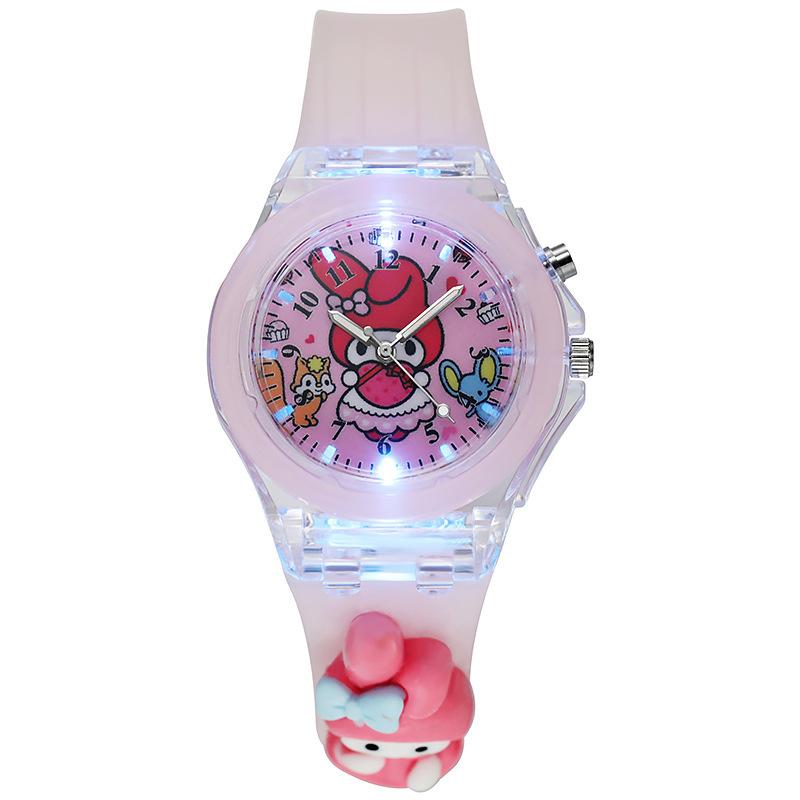 Cartoon Primary School Children'S Watch, Luminous Silicone Electronic Watch Doll Watch
