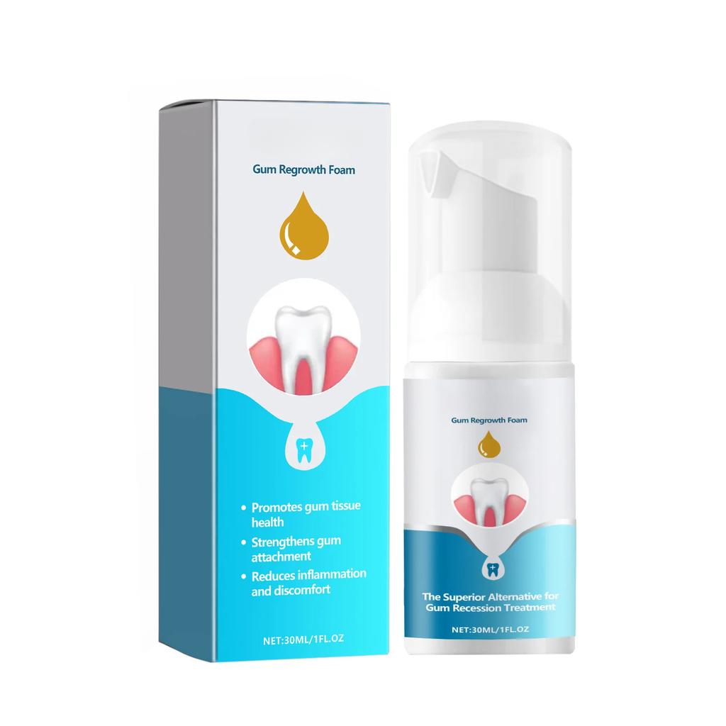 30ml Zahnfleisch-Nachwachsen Schaum Mousse Zahnpasta Aufhellend Entfernt Gelbe Verfärbungen Reinigung Mundgeruch Frischer Zahnfleisch-Reparatur-Mousse