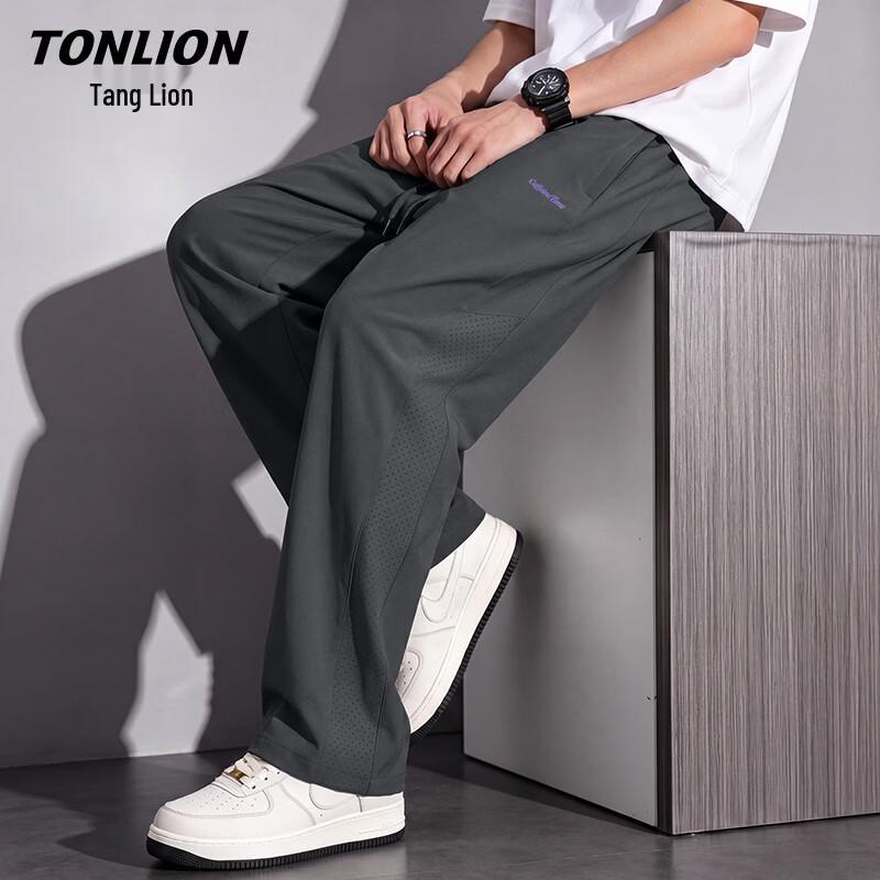 

TonLion Men s Summer Loose Straight-Leg Casual Pants 3XL