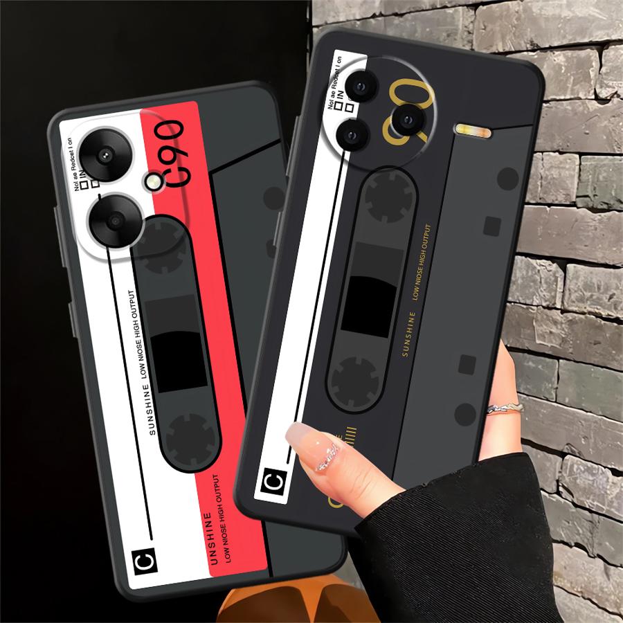 Case for Xiaomi Mi 12T Pro 10T 11 14 13 Lite 12X 11T 12 Funda Phone Cover Fashion Cassette Tape