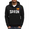 Spain Letter National Flag Printing Hoodies Male Pocket Casual Streetwear Autumn Hip Hop Man Pullover Fleece Comfortable Hoody