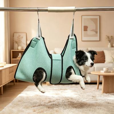 Ammaca per toelettatura animali domestici Rete traspirante Sospensorio per toelettatura cane Amaca di contenimento per gatti con cinghia di sicurezza per cani gatti piccoli medi Taglio delle unghie
