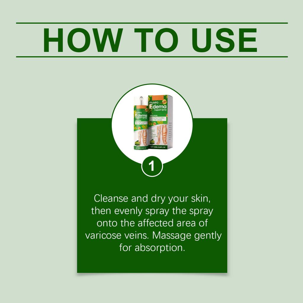 Edema Support Spray Leg Soothing Care Spray Reduces Varicose Veins And Promotes Blood Circulation Leg Care Spray,20ml